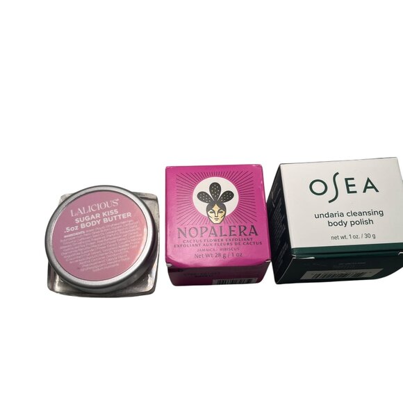 Set of 3 New Body Care Products – OSEA, Nopalera, Lalicious - Picture 1 of 4